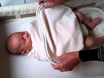 Easy diaper change with the Hands To Heart Sleep Swaddle™