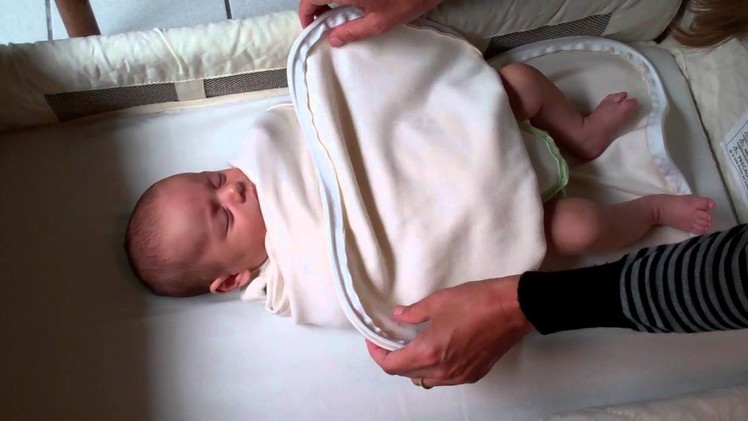 Easy diaper change with the Hands To Heart Sleep Swaddle™
