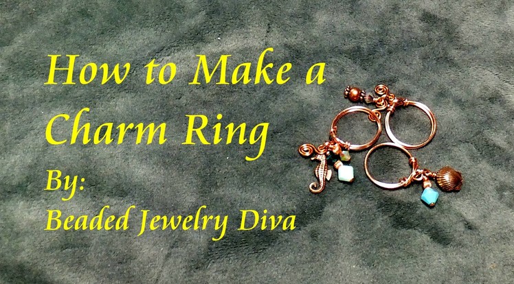 Easy Wire Ring - Charm Ring - Wire Wrap Ring