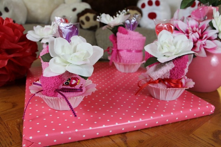 Fluffy Sock Cupcake Gift Idea
