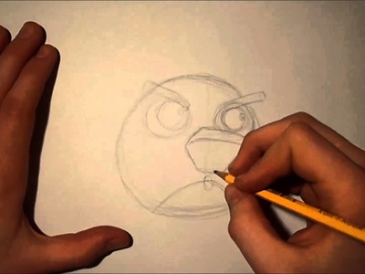 How to draw BOMB (black bird) - Angry Birds Space HD