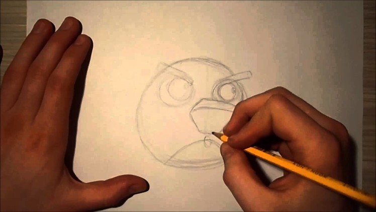 How to draw BOMB (black bird) - Angry Birds Space HD