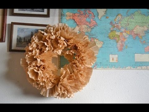 How-to Make a Coffee Filter Wreath