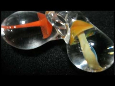 How to make a glass mushroom pendant.