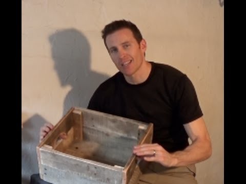 HOW TO MAKE A WOOD CRATE USING A WOOD PALLET