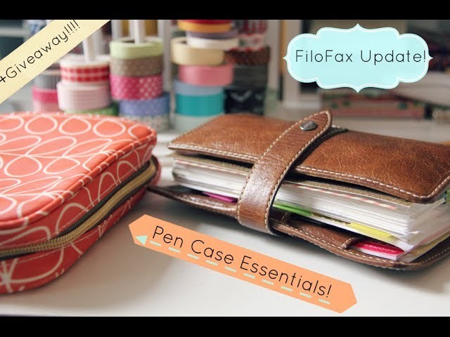 My Updated Filofax Setup! + my essential pens + a GIVEAWAY!!!