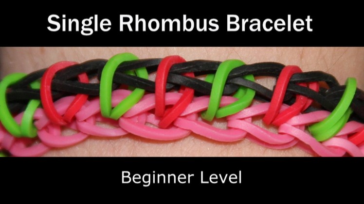 Rainbow Loom® Single Rhombus Bracelet