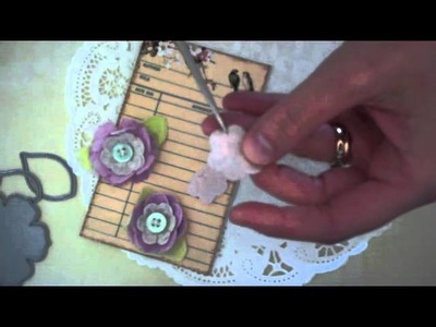 SAF 2013: Rolled Dough- Clay Covered Vellum Flowers