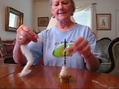 Spinning on Royale Hare spindle Part 1   basics
