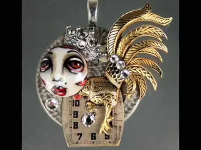 Steampunk Altered Art Jewelry by Michele Lynch