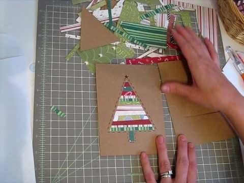 Super-fast patchwork Christmas card!