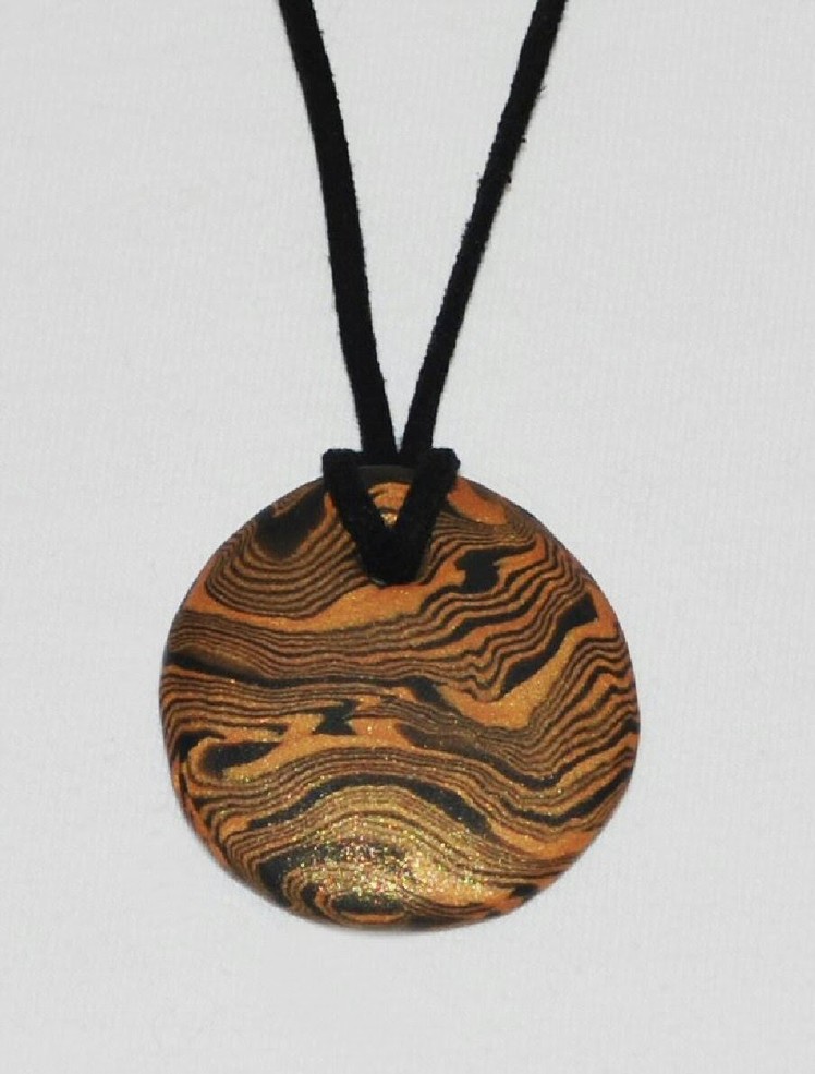 Swirled Pendant Necklace (Polymer Clay Tutorial)
