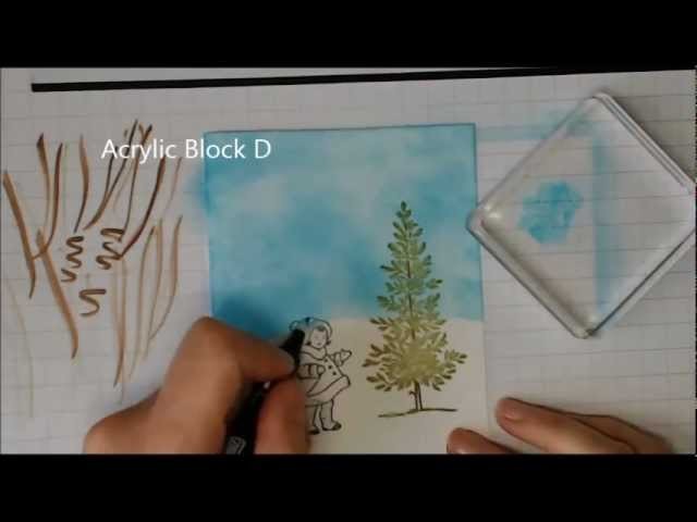 Watercolour Class. Step-by-step unique cards - Stampin Up.