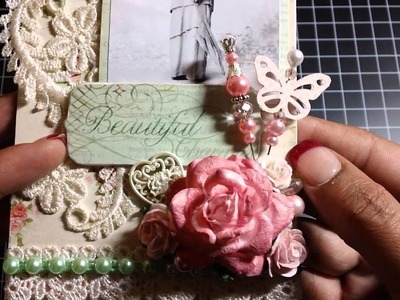 Women of Color Altered Tag Series ~Shabby Chic Tag~