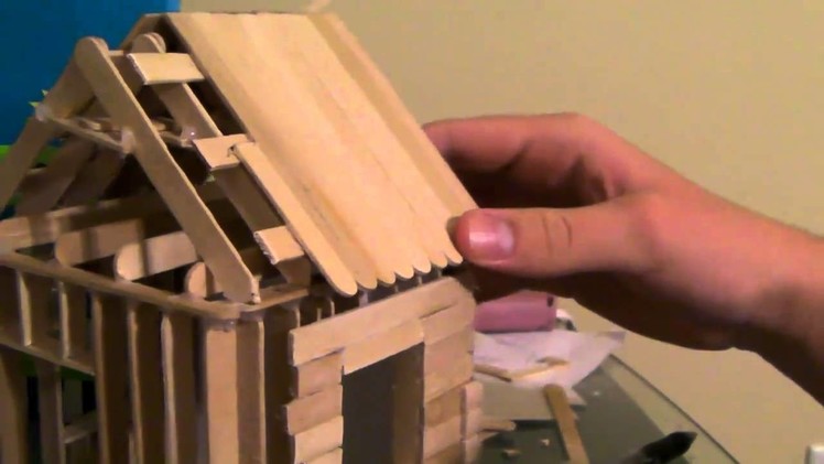 [5.6] How To Build a Popsicle Stick House - Roofing Part 2