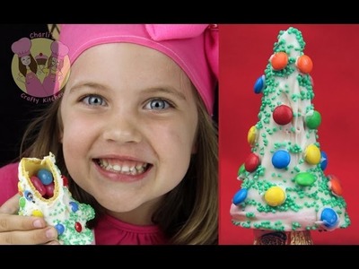 CHRISTMAS TREE PINATAS!  Make these yummy xmas trees with a treat inside for your candy bar