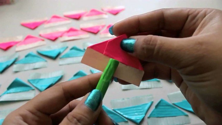 DIY Duct Tape Flower Pen