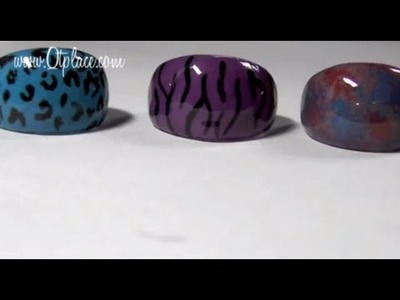 DIY: how to make jewelry rings with nail polish