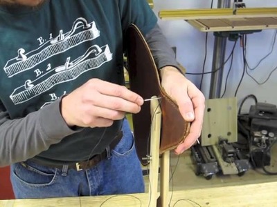 Handstitching Leather
