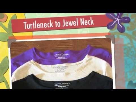How to Change a Turtleneck into Lower Neckline