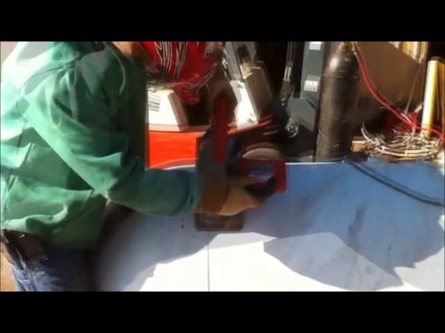 How to cut a propane tank
