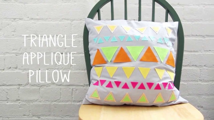 How to: Make a Geometric Triangle Pattern Cushion Cover Tutorial