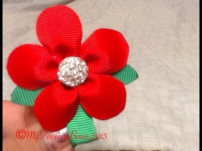 How to make a No sew ribbon flower