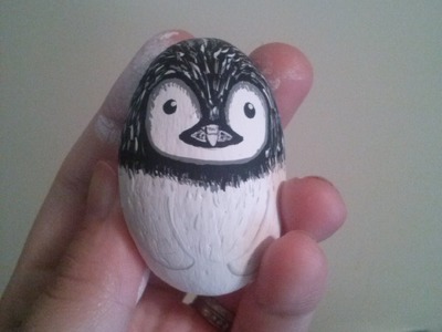 How to make a rock into a cute penguin