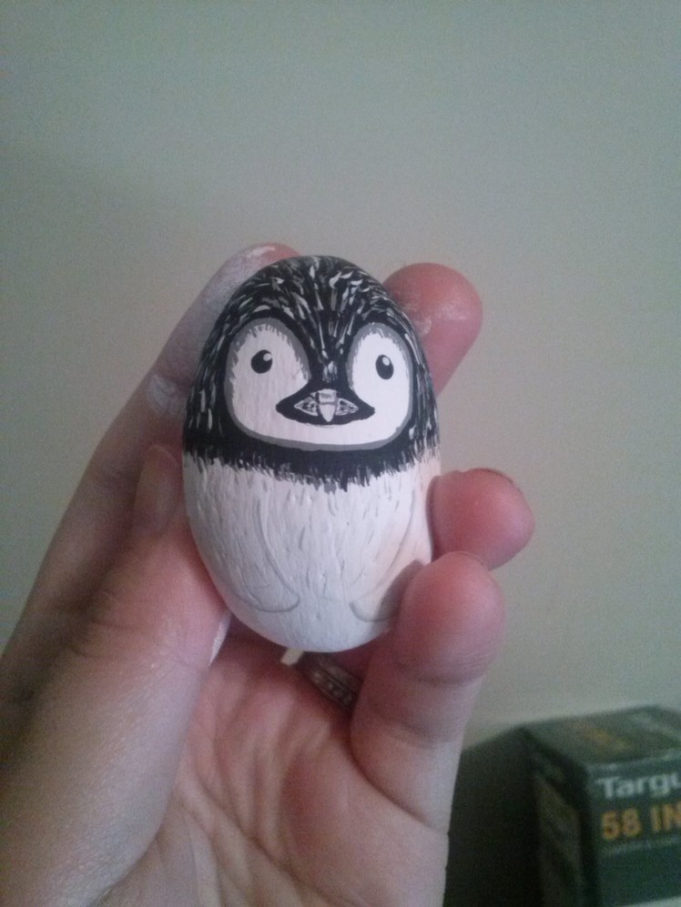 How to make a rock into a cute penguin
