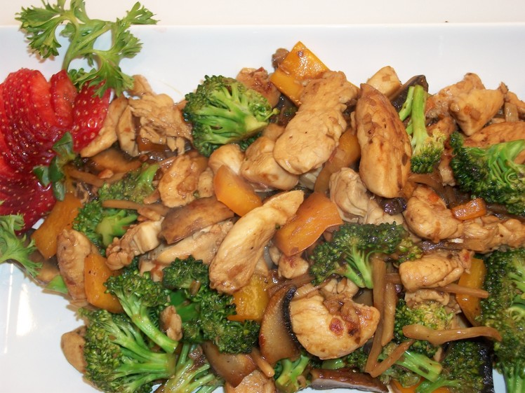 How to make hunan chicken with mixed vegetables