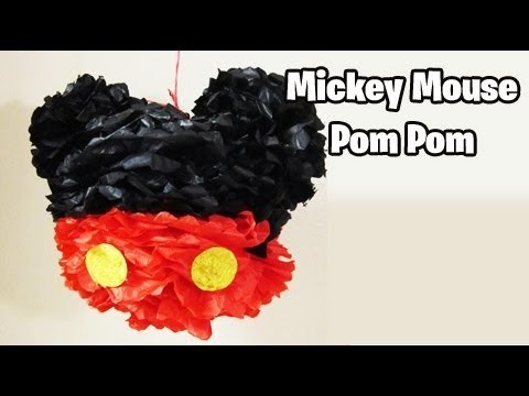 How to make Mickey Pom Poms