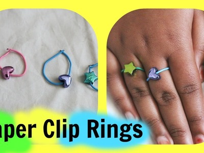 How to make VERY easy paper clip rings