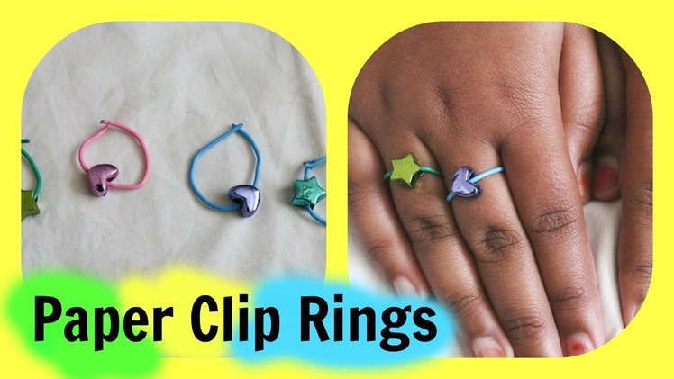 How to make VERY easy paper clip rings