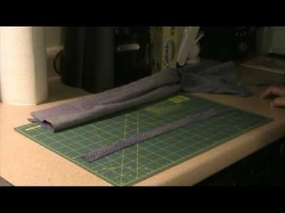 How to make warp strips for your peg loom.
