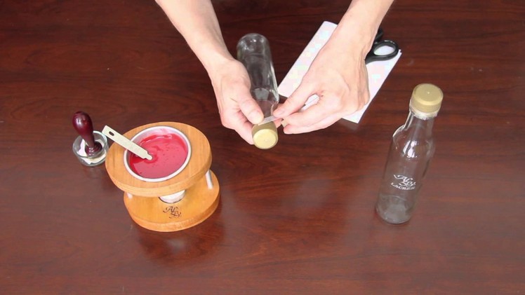 How to wax seal bottles