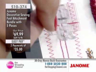 Janome Decorative Sewing Feet Attachment Bundle at The Shopping Channel 510374