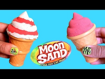 Moon Sand Ice Cream Sundae Sweet Delights ❤ How to Make Frozen Desserts & Cones with Sand