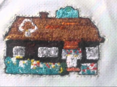 My house in cross stitch