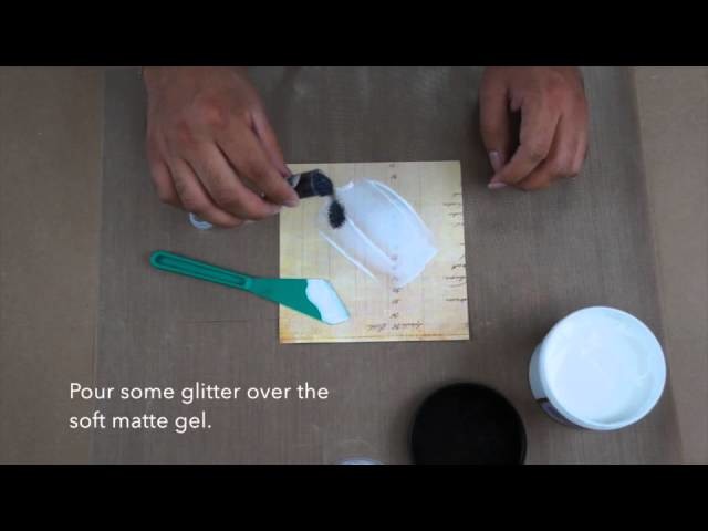 Prima Quick Tip: Using Prima Art Basics Soft Matte Gel & Art Ingredients Glitter Sets.
