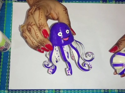 43. How to make 3D Quilling Octopus