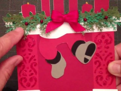 A Quilted Christmas Shape Card # 3
