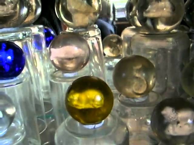 Antique handmade glass marbles collection part 4, sulphides