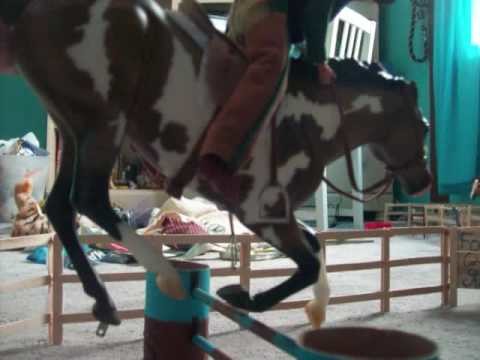 Breyer horse stop motion jumping.