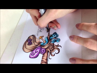 Copic Tutorial - Colouring Wood, Branches, and Trees