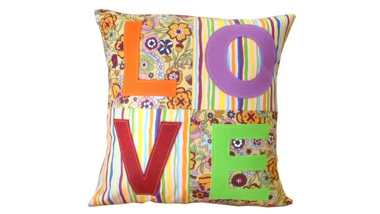 Cushion cover tutorial with free pattern by Lisa Pay
