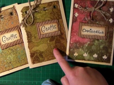 Distress Inks Autumn Birthday Cards