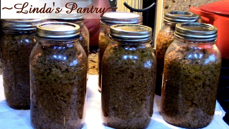 ~Dry Canning Zaycon Foods Ground Beef With Linda's Pantry~