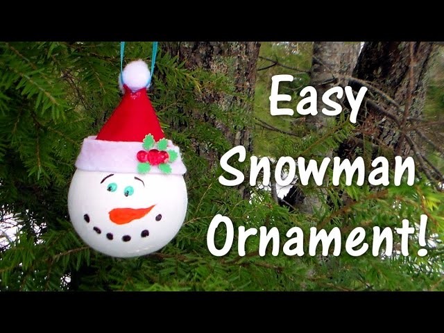 Easy snowman ornament