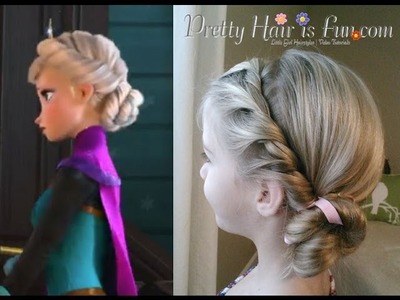 Elsa's Coronation Hairstyle from Disney's FROZEN | Pretty Hair is Fun