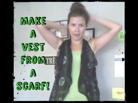 FREAKIN' ADORABLE for SUMMER! | How to Wear a Scarf like a Vest!